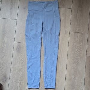 Lululemon Invigorate High-Rise Leggings Chambray pockets size 4